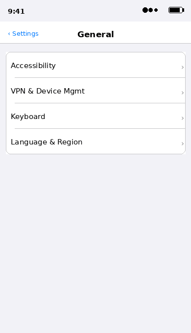 Animation showing how to trust the enterprise developer in Settings